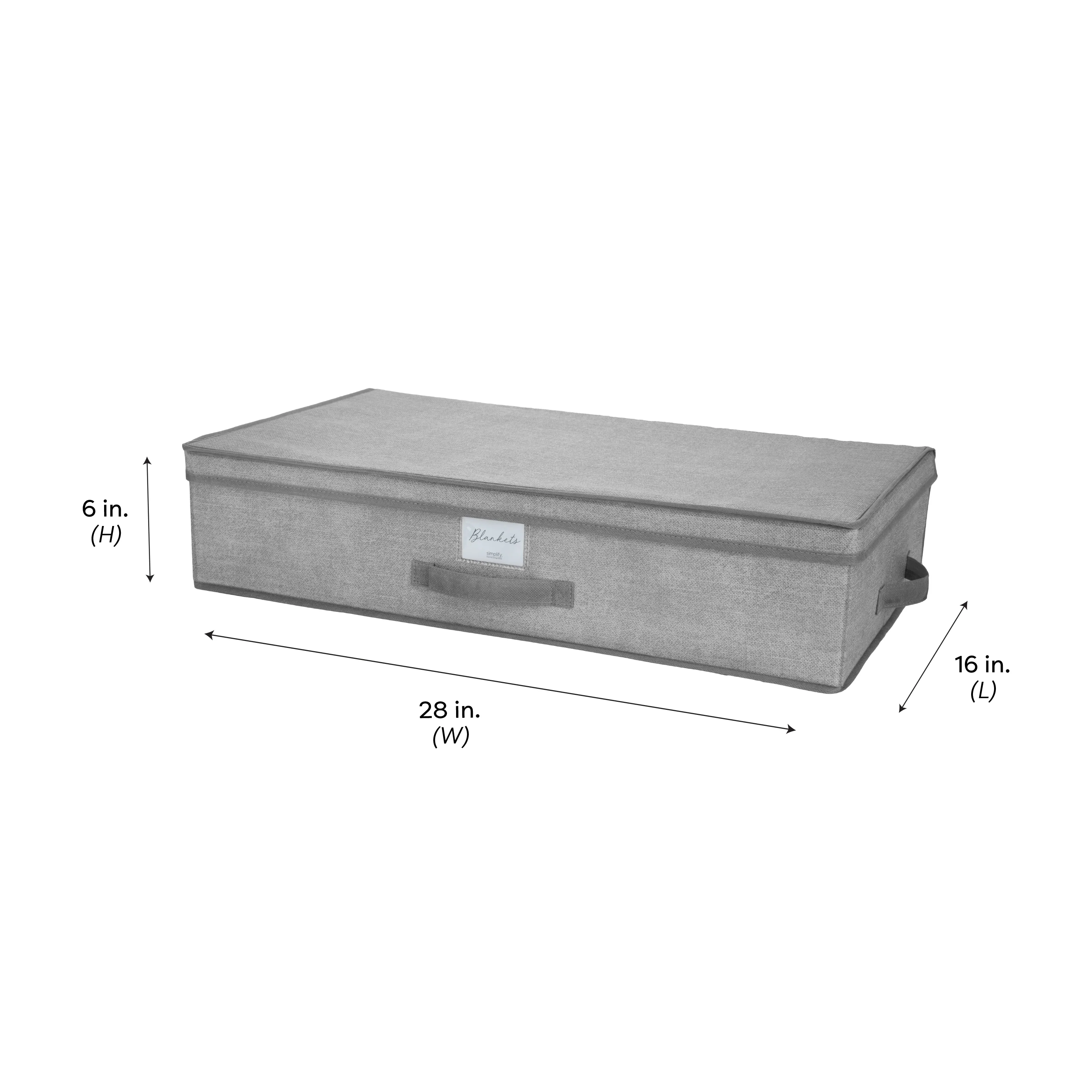 Simplify Under the Bed Storage Box in Heather Grey - Image 3