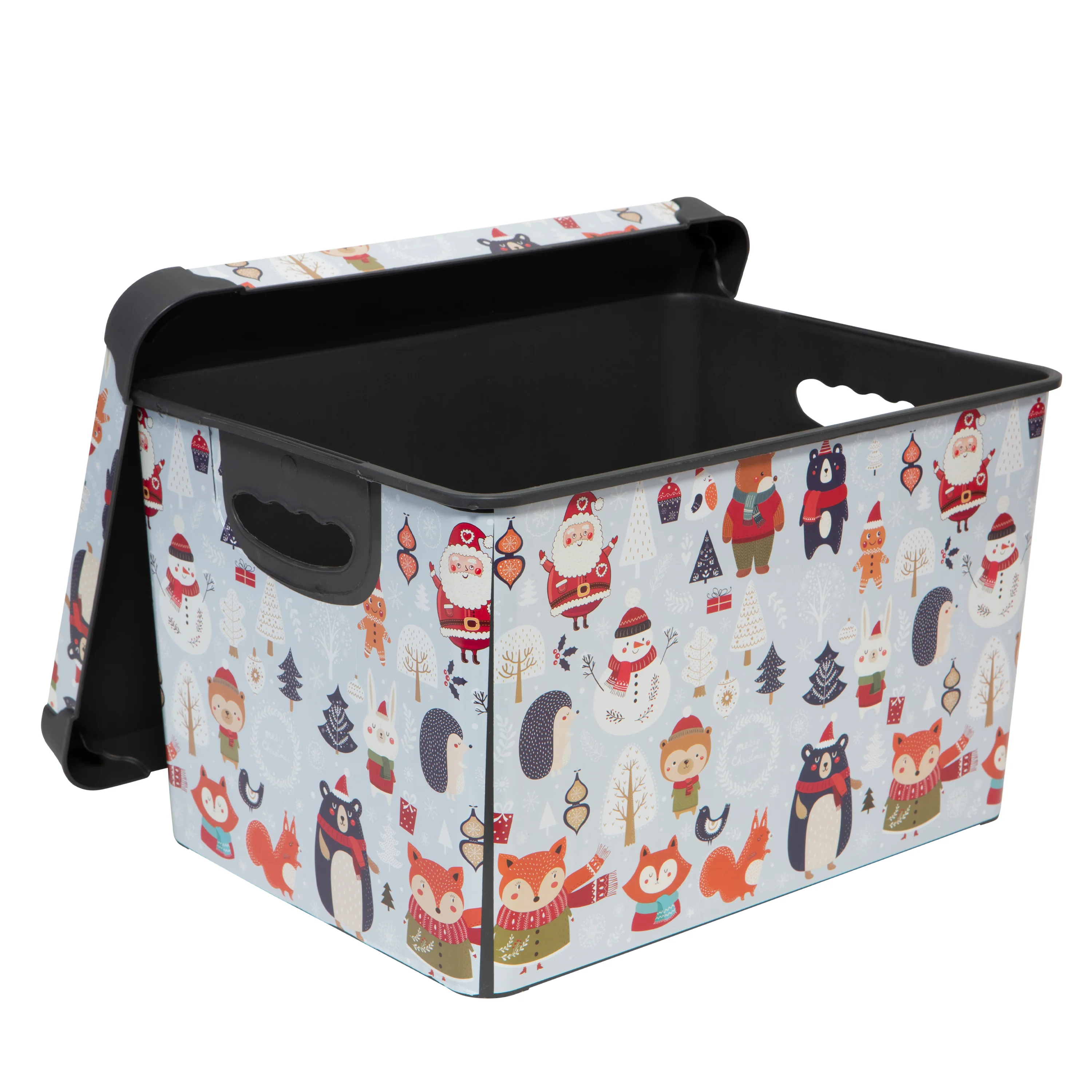 Simplify Woodland Winter Design Storage Tote Bin - Image 2