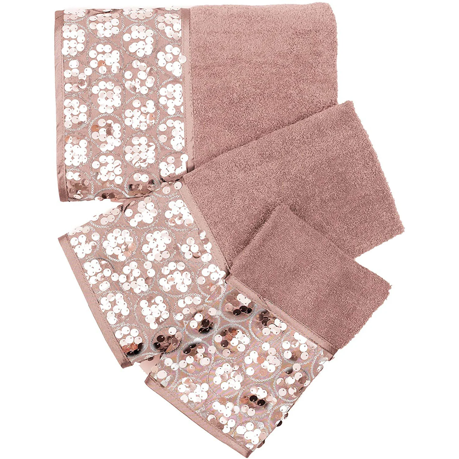 Sinatra Complete Bath Ensemble Decor Set, Blush, All Sold Separately - Image 6