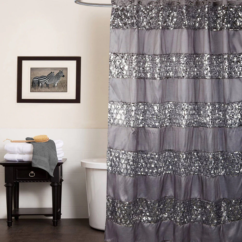Sinatra Complete Bath Ensemble Decor Set, Silver, All Sold Separately - Image 7