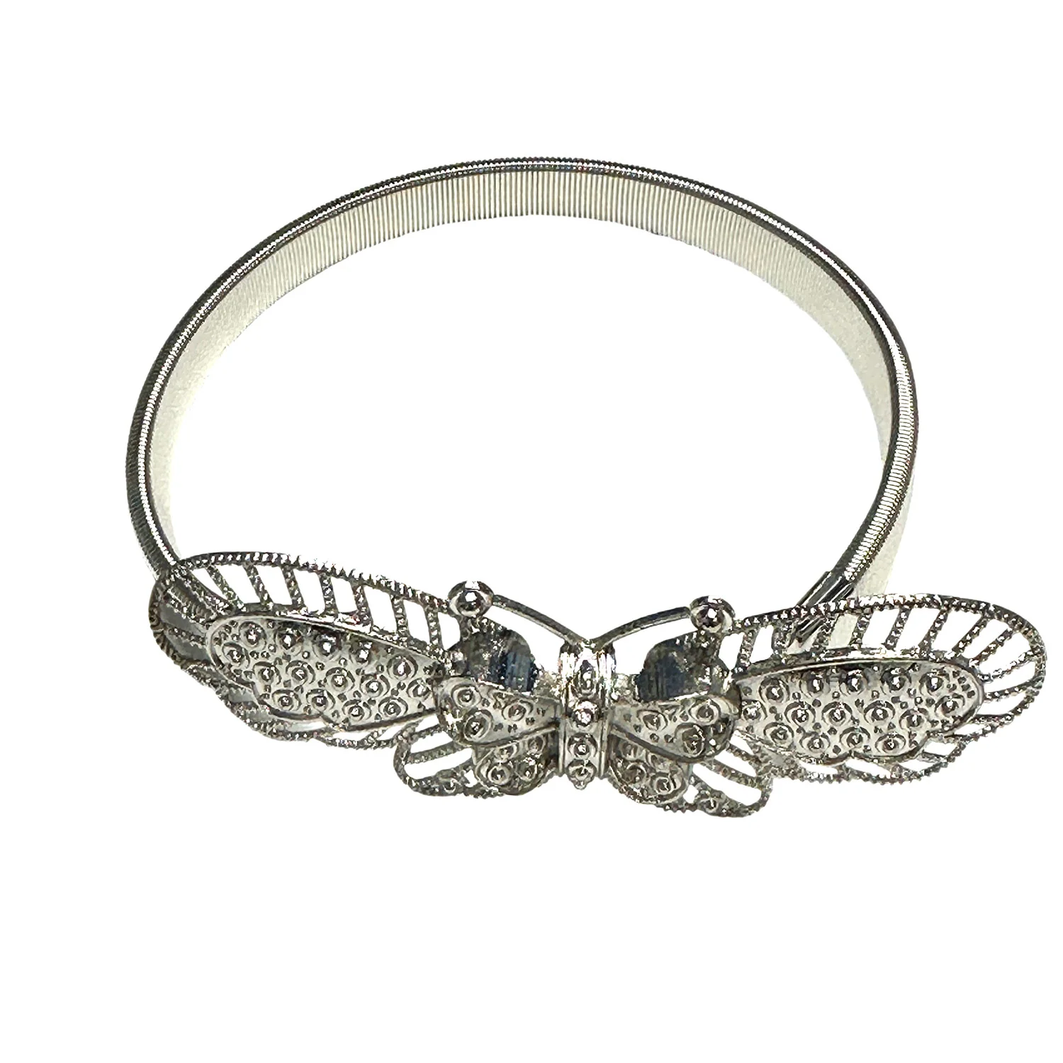 Slim Butterfly Decorative One Piece Window Curtain Tieback, Silver - Image 2
