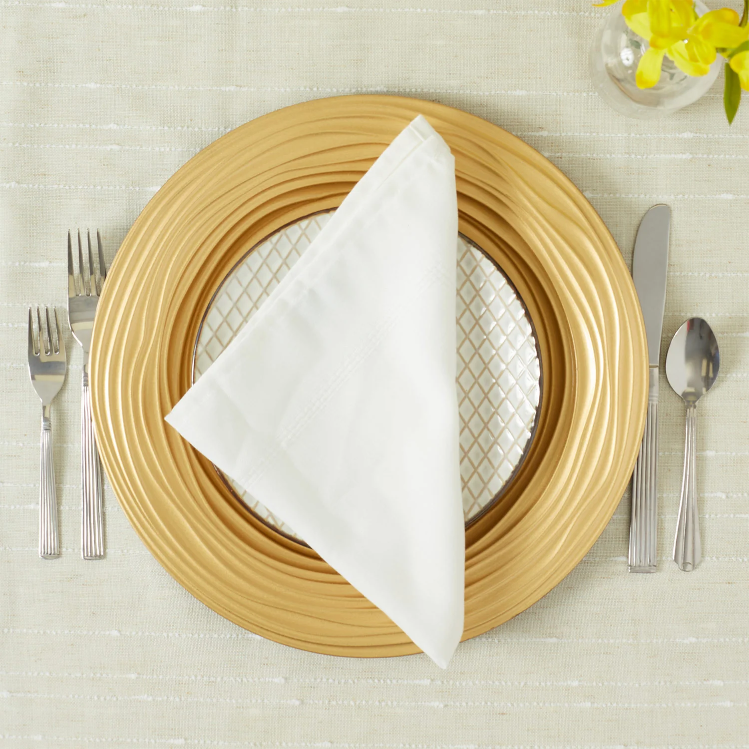Sophia Grace Charger Plate, Regal Gold, 12-Inches - Image 3