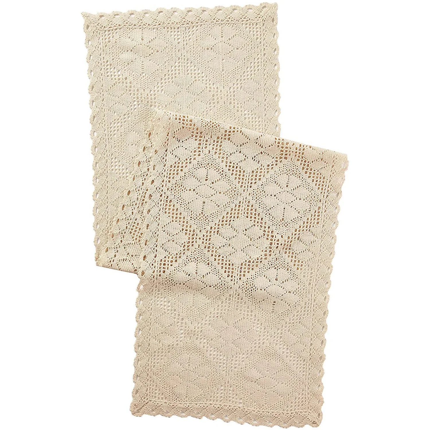 Stars Crochet Vintage Lace Design Table Runner - Image 10