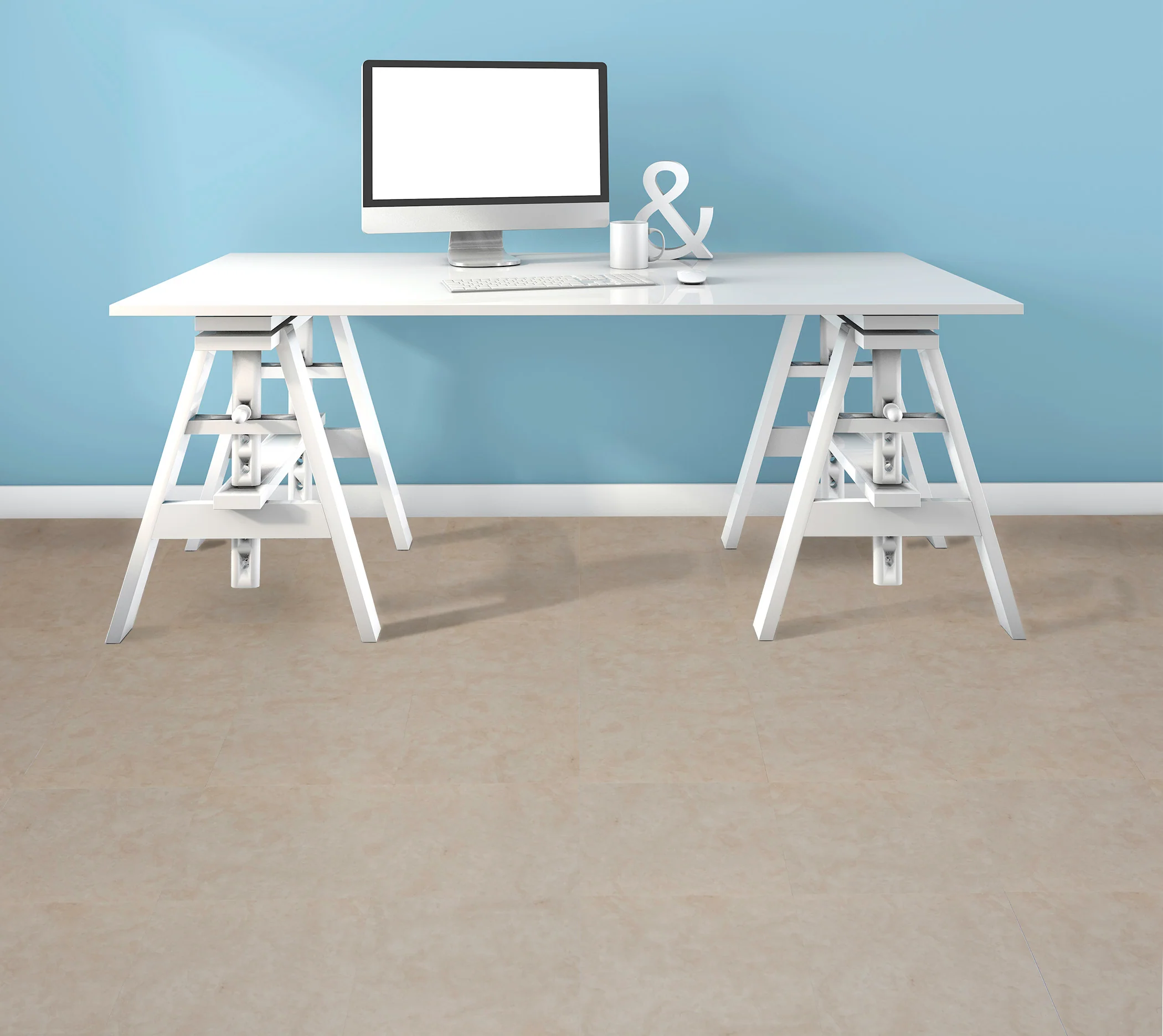 Sterling Carrera Marble 12x12 Self Adhesive Vinyl Floor Tile - 45 Tiles/45 sq. Ft - Image 2