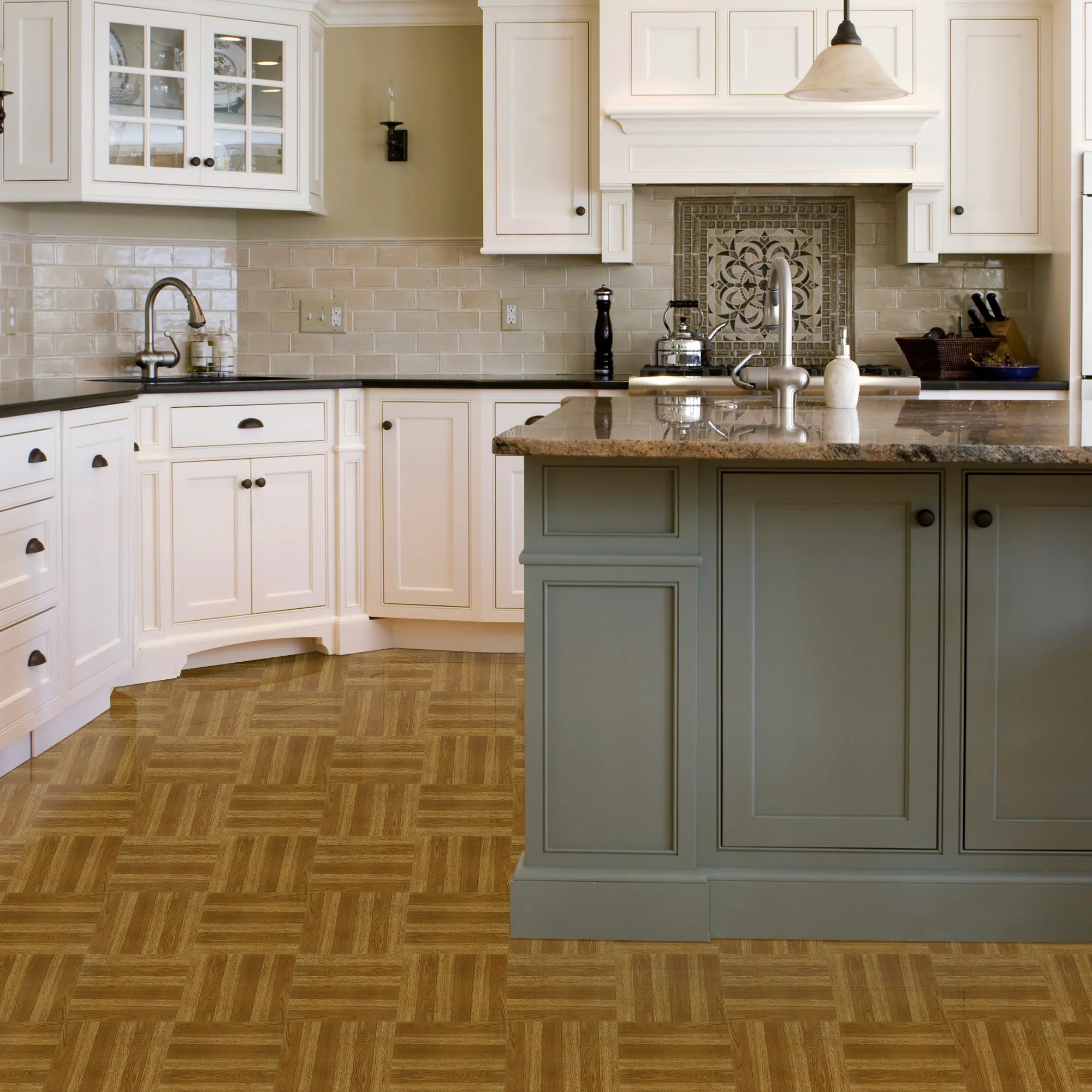 Sterling Medium Oak Plank 12x12 Self Adhesive Vinyl Floor Tile - 20 Tiles/20 sq. ft. - Image 2