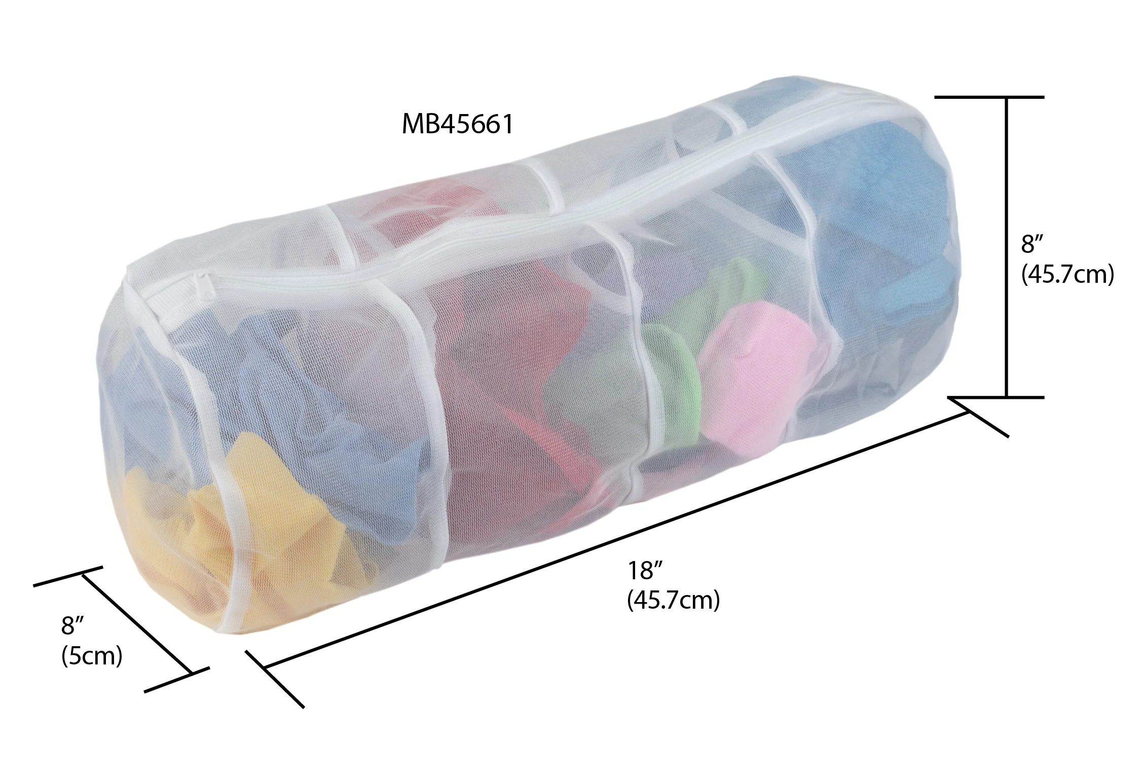 Sunbeam 4 Compartment Micro Mesh Wash Bag, White - Image 5