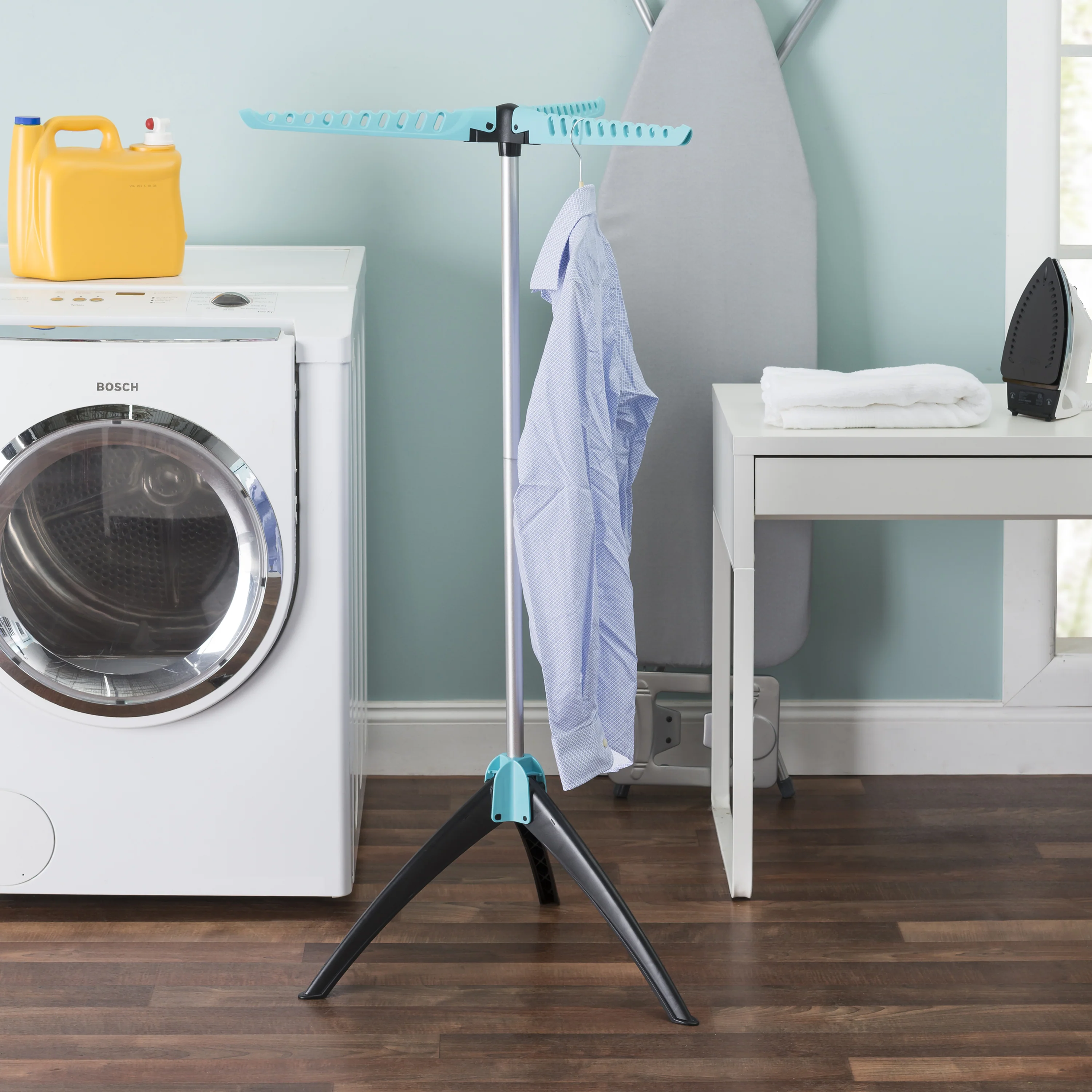 Sunbeam Collapsible Tripod Clothes Drying Rack, Blue - Image 10