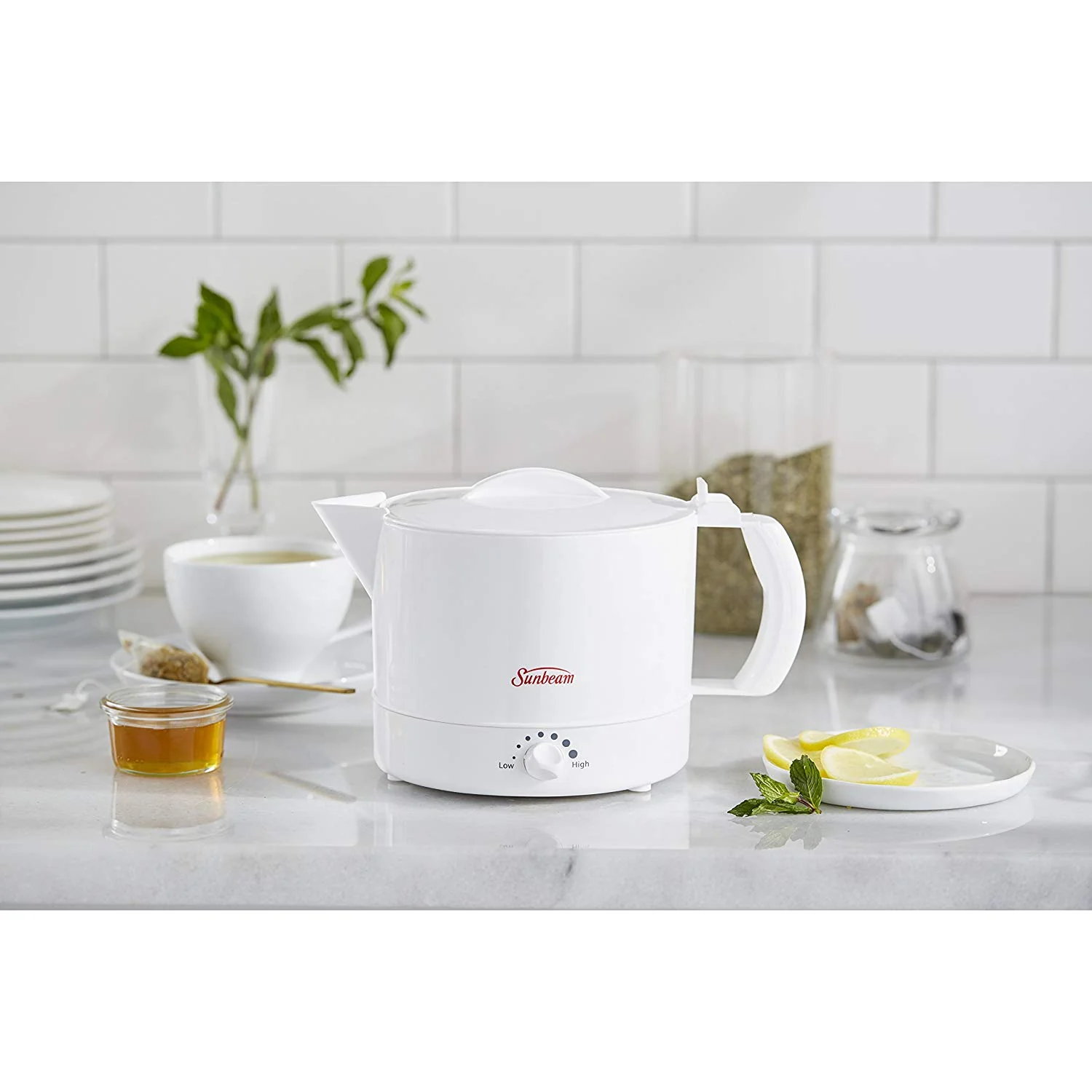 Sunbeam Electric Express Hot Pot, White, 32 Ounces - Image 4