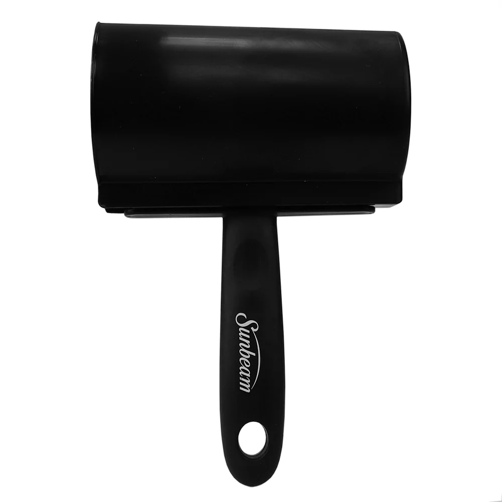 Sunbeam Extra Wide Adhesive Lint Roller with Spare Adhesive Roll, Black - Image 3
