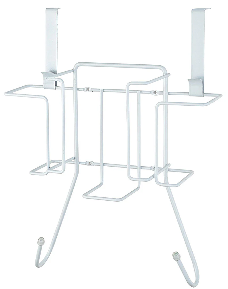 Sunbeam Over the Door Hanging Iron Board Holder and Organizer, White - Image 8