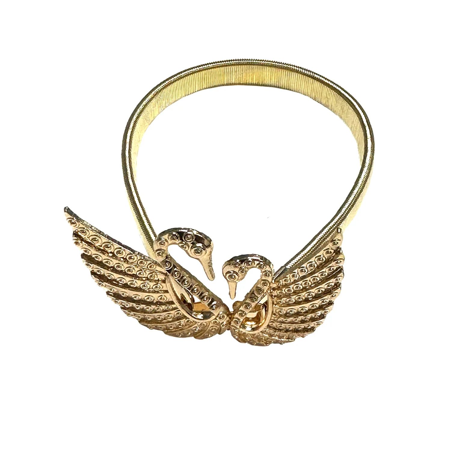 Swan Decorative One Piece Window Curtain Tieback, Gold - Image 2