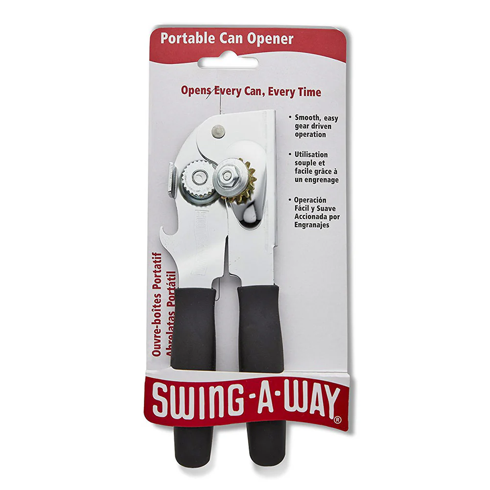 Swing-A-Way Portable Can Opener, Black & Silver, 7x2.5x1.5 Inches - Image 3