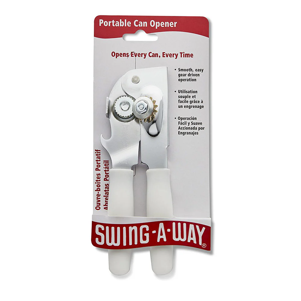 Swing-A-Way Portable Can Opener, White & Silver, 7x2.5x1.5 Inches - Image 3