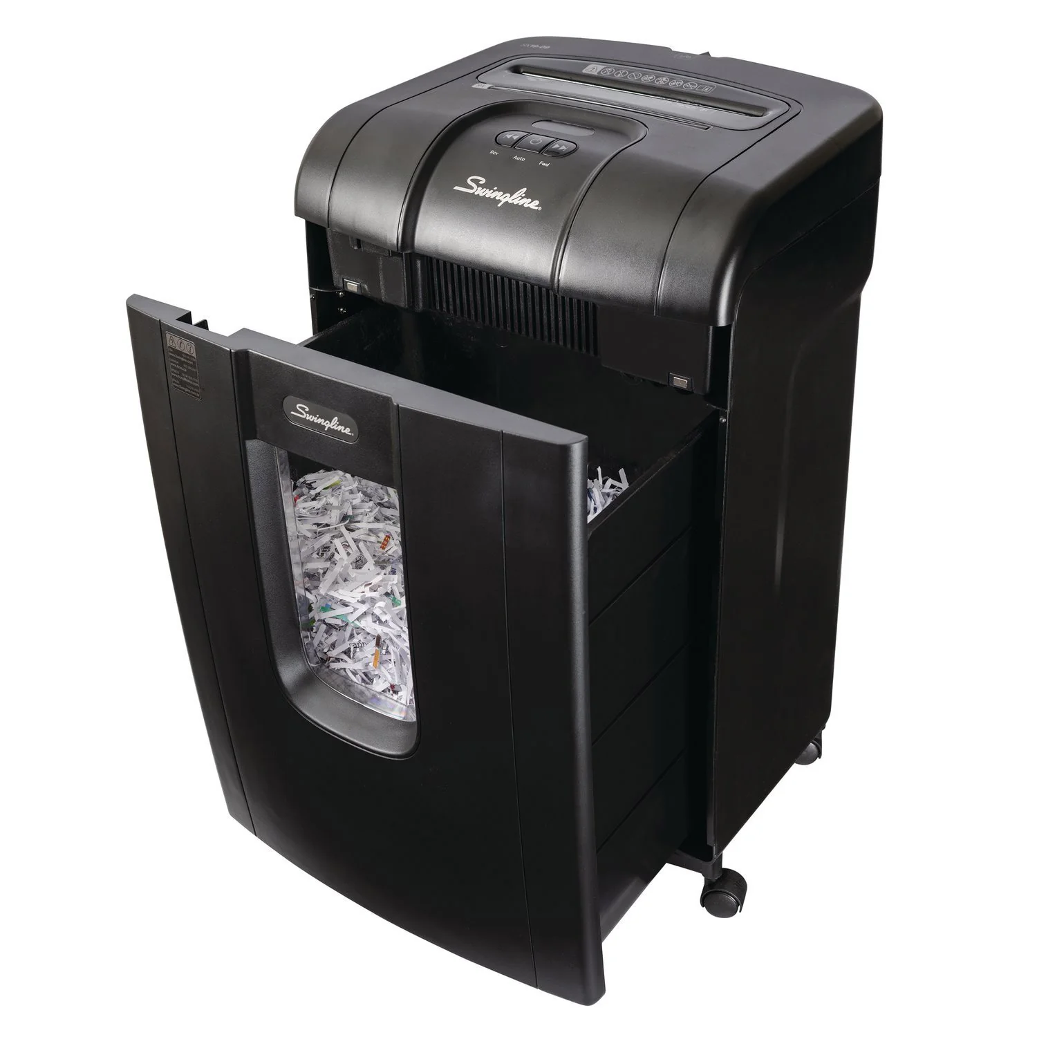 Swingline Non-Stop Jam Free Paper Shredder, Super Cross-Cut, SX19-09, Black - Image 3