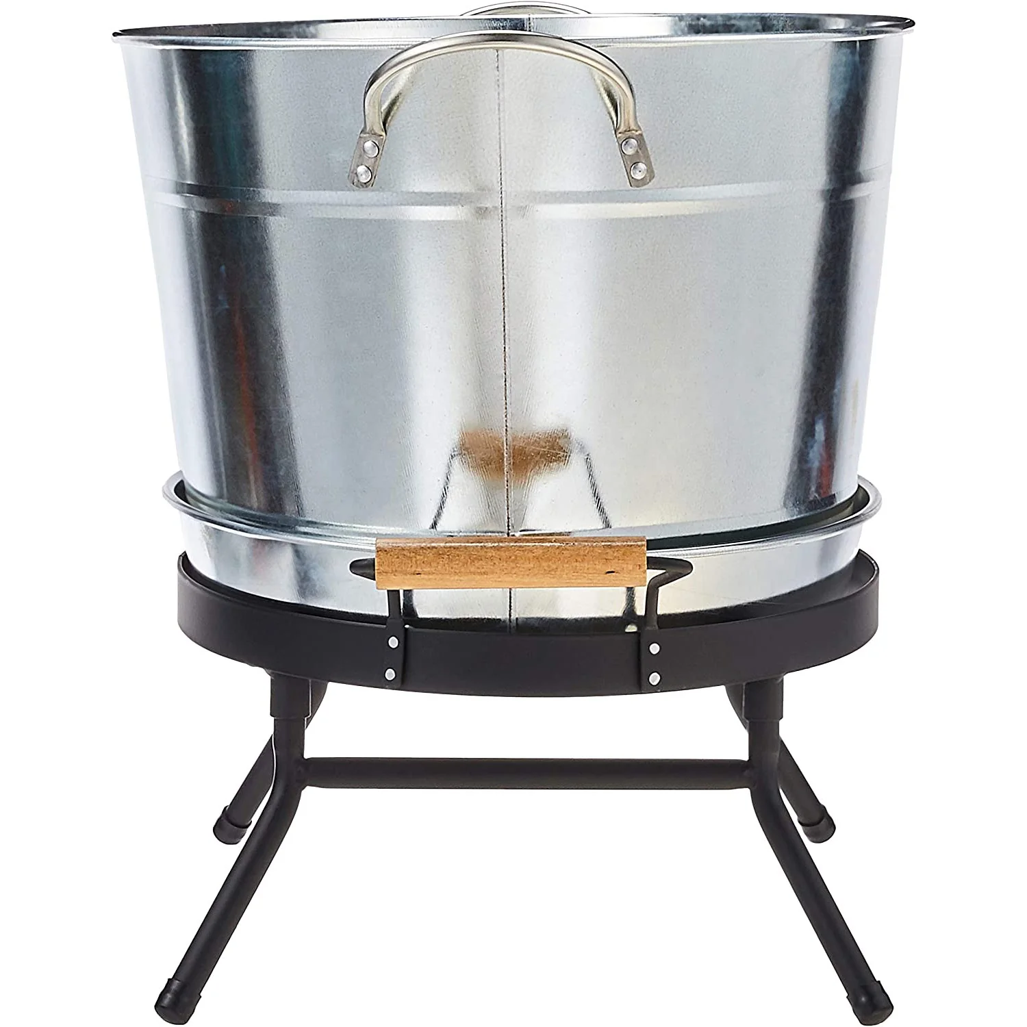 Tablecraft Beverage Tub Set, 6 Gallon, Galvanized-Black - Image 3