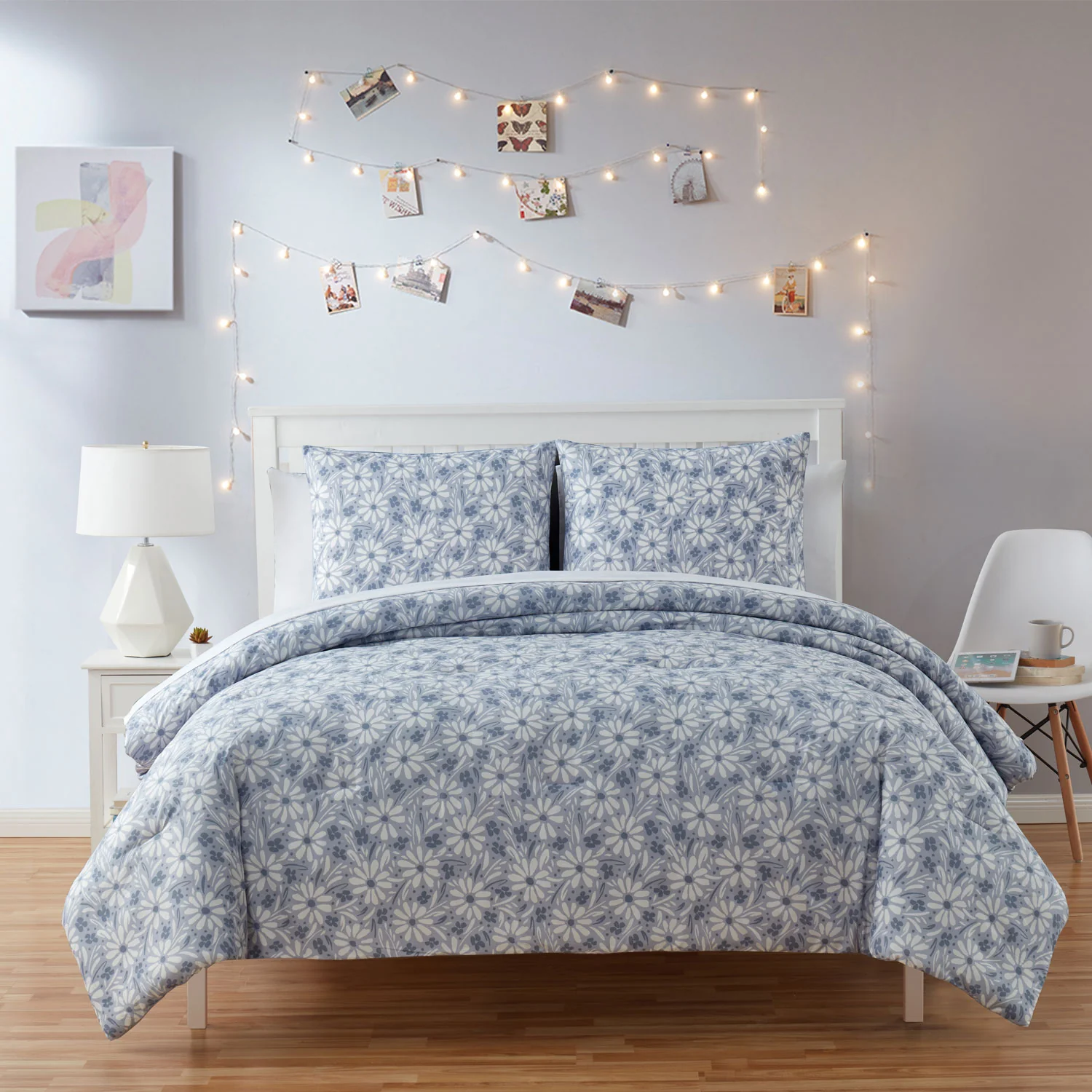 Tahari Kids 2-Piece Bedding Comforter Set with Shams, Daisy, Twin