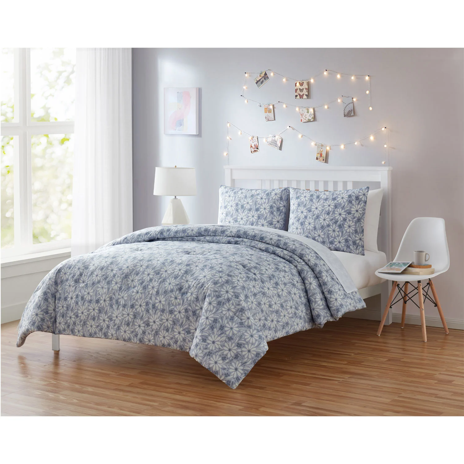 Tahari Kids 2-Piece Bedding Comforter Set with Shams, Daisy, Twin - Image 2