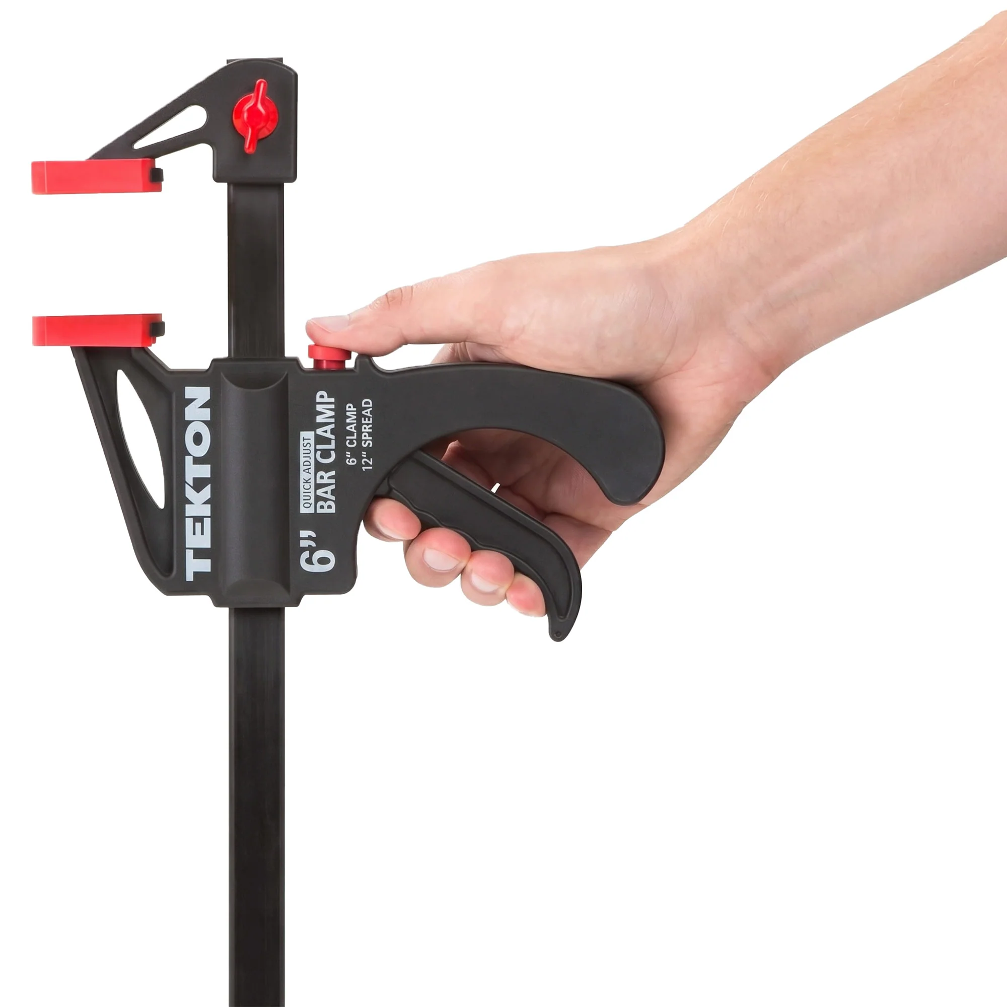 TEKTON 2-Piece Ratchet Clamp Spreader Set, Red-Black, 12x6 Inches - Image 4