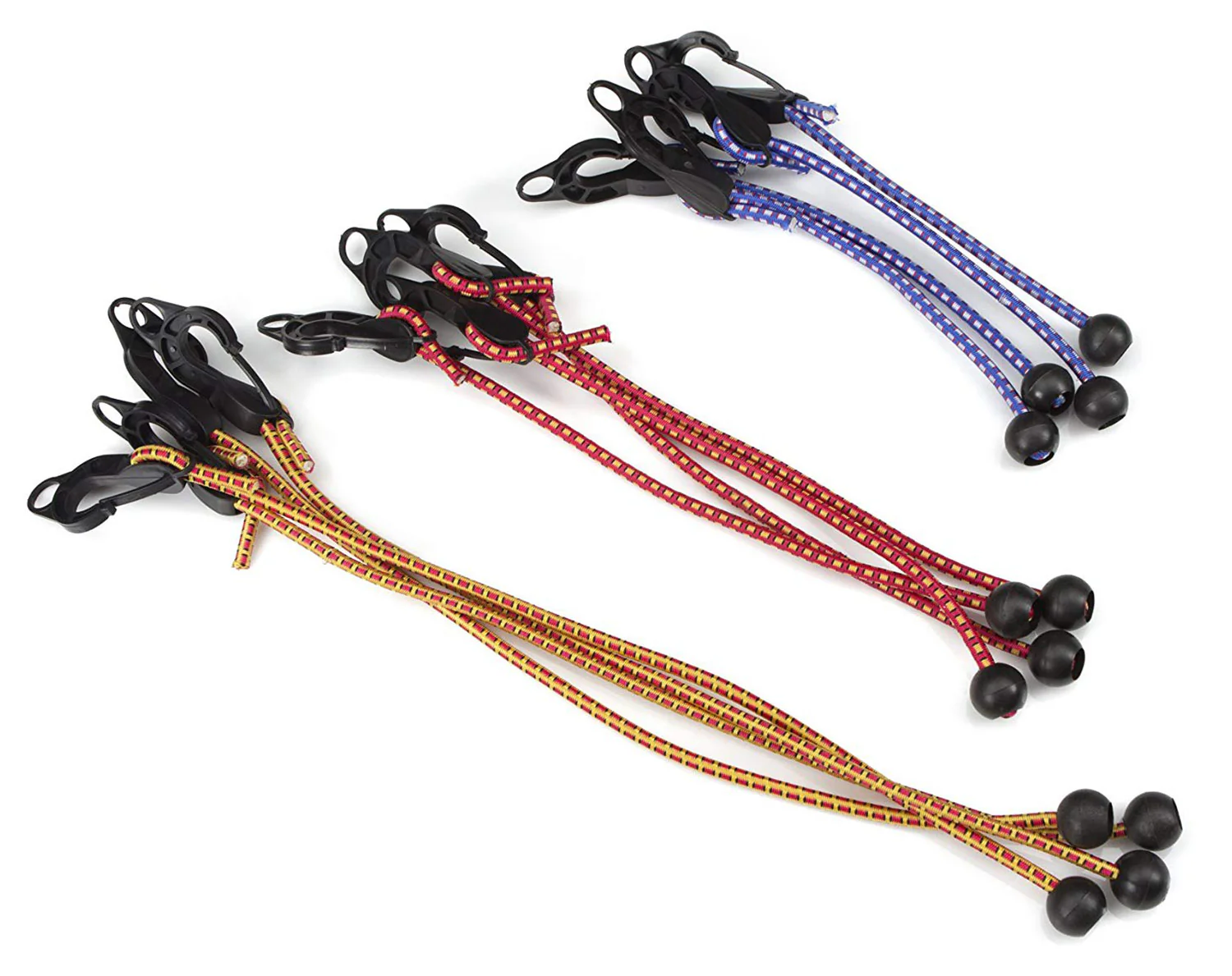 Tekton Adjustable Ball Anchor-Hook Tarp Bungee Cord Set, 12-Count
