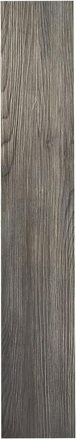 Tivoli II Peel 'N Stick Vinyl Floor Planks, Silver Spruce, 6x36 Inches