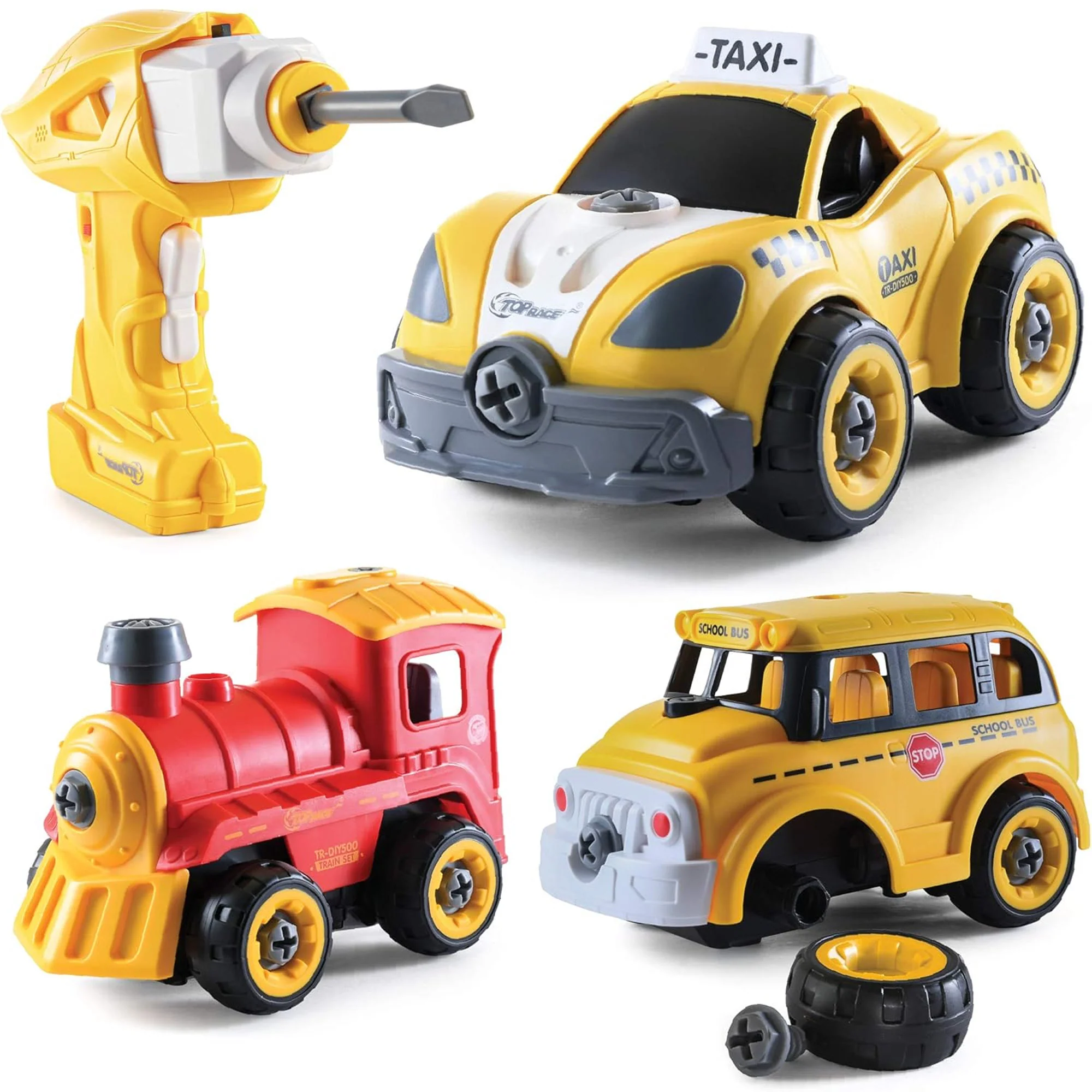 Top Race 53 Piece Take Apart Remote Control DIY Toys for Kids Ages 3+ - Image 8