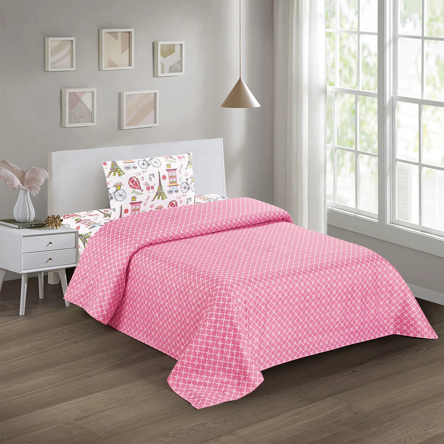 Tour De Paris Girls Kids Sheet Set - Image 2