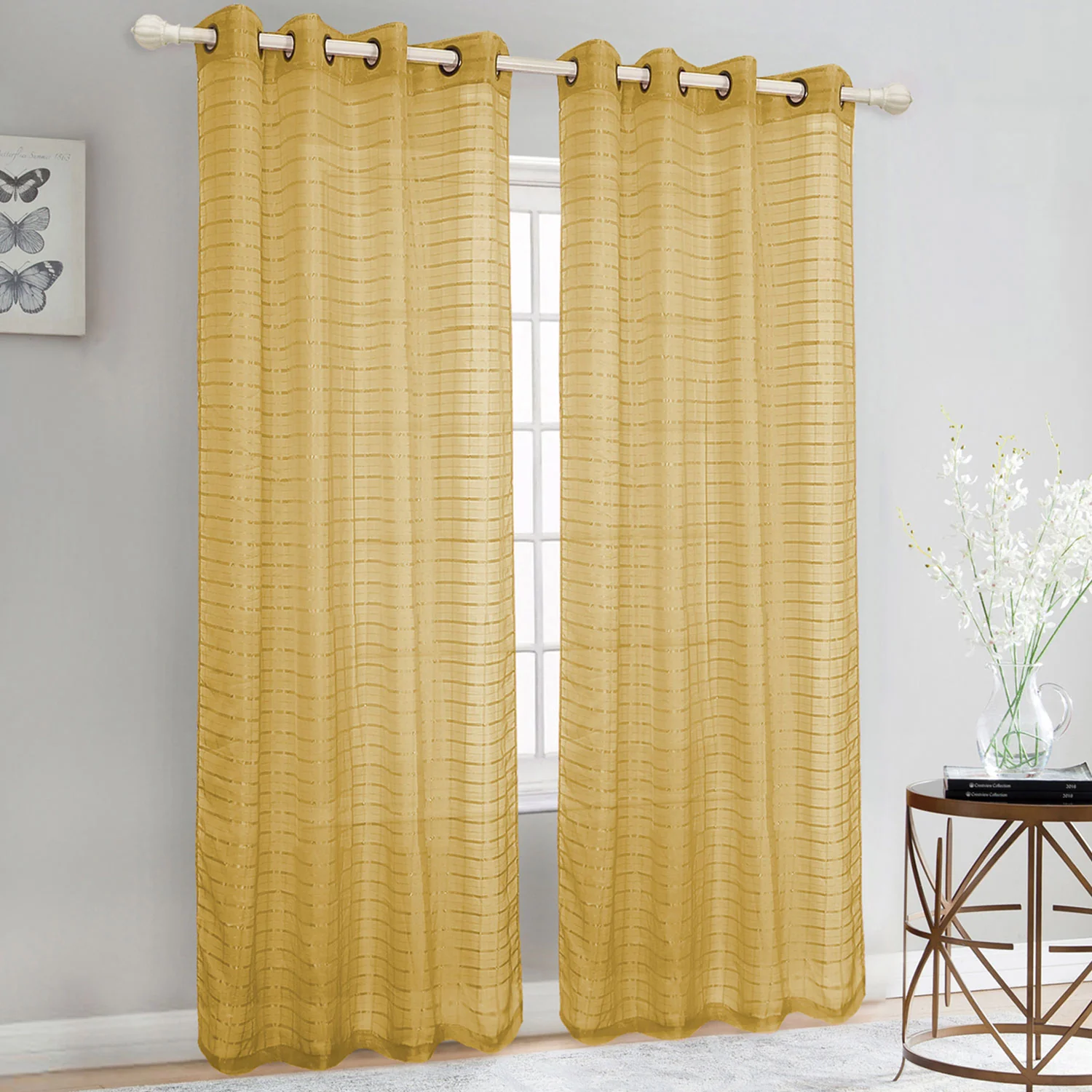 Trenton Box Sheer Voile Window Grommet Panel, 54x84 Inches - Image 11