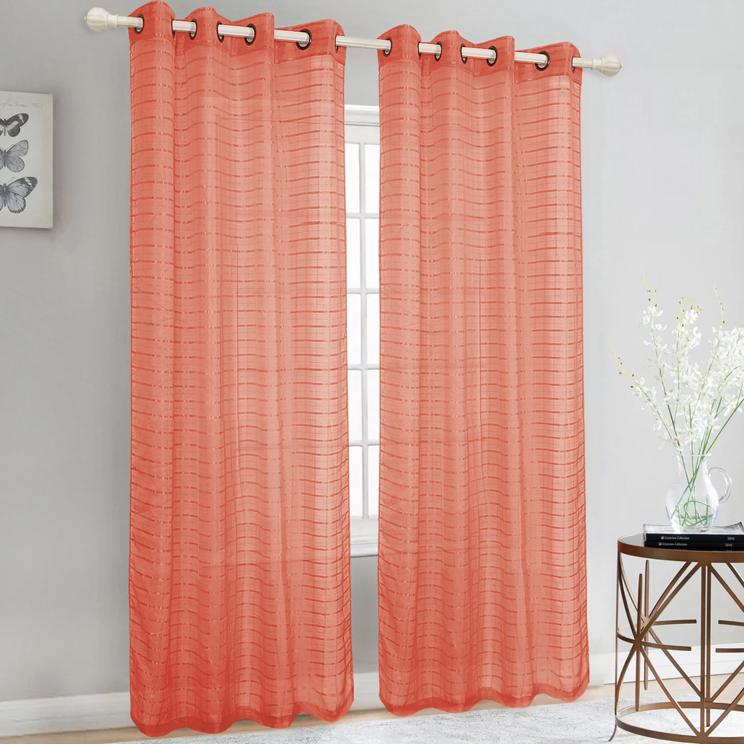 Trenton Box Sheer Voile Window Grommet Panel, 54x84 Inches - Image 12