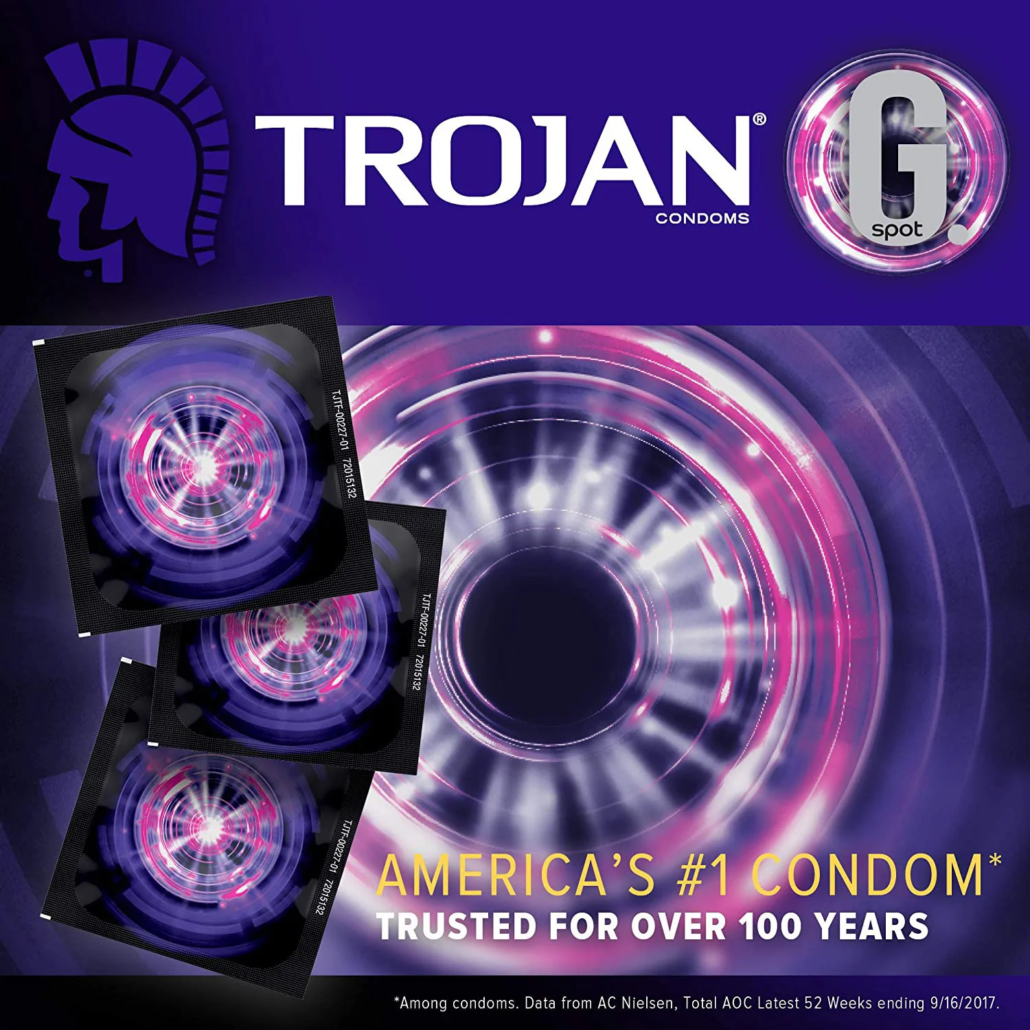 TROJAN G. Spot Premium Latex Lubricated Condoms, 24 Count - Image 3