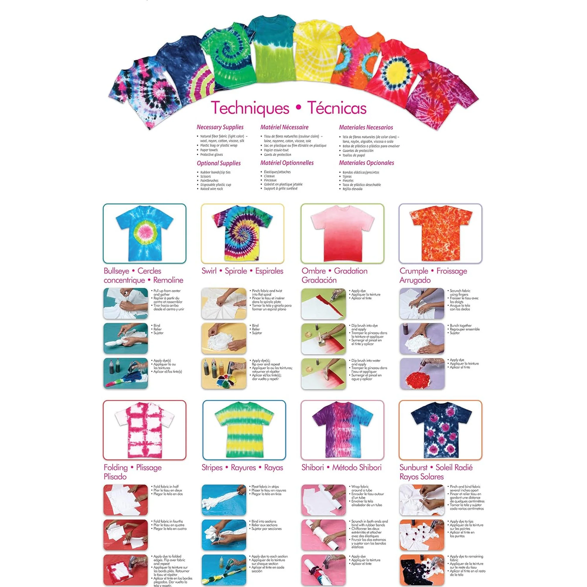 TULIP 70 Piece One-Step Tie-Dye Kit Super Big, 12 Colors - Image 3