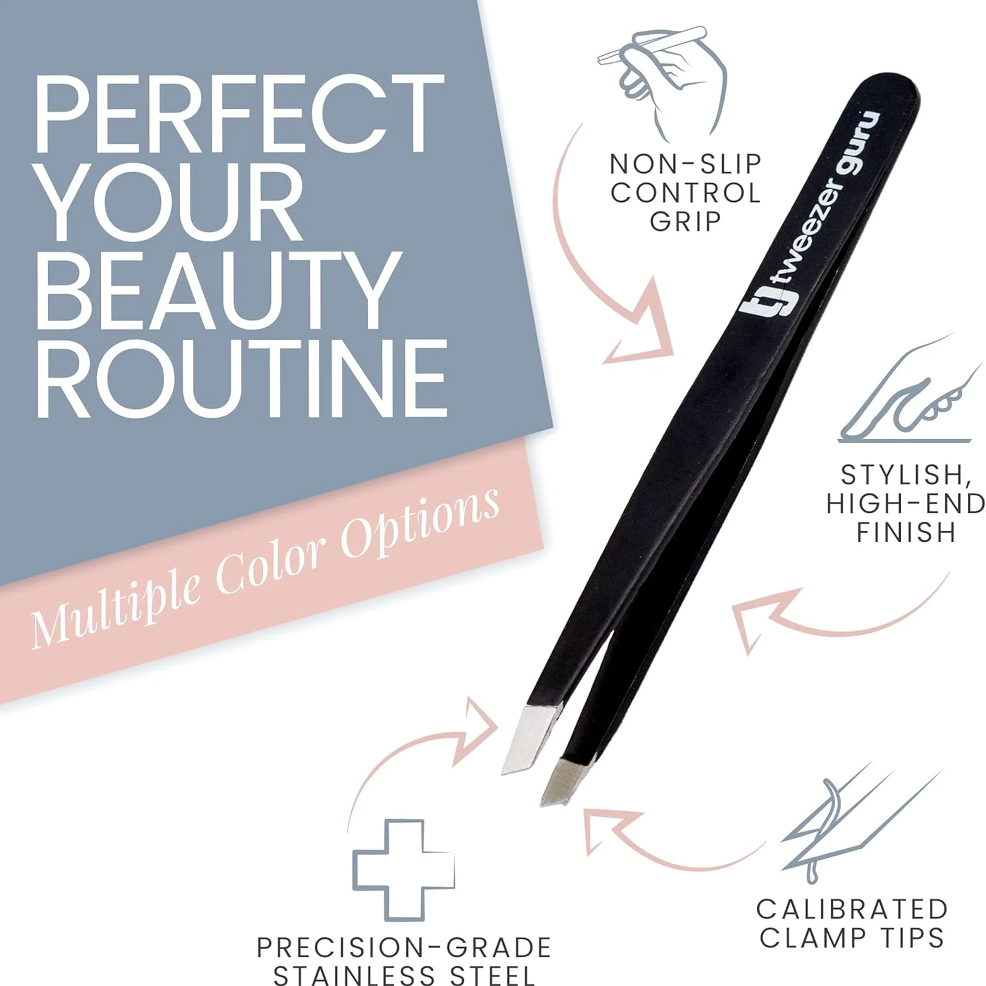 Tweezer Guru Eyebrows & Ingrown Hair Removal for Women, Black - Image 2