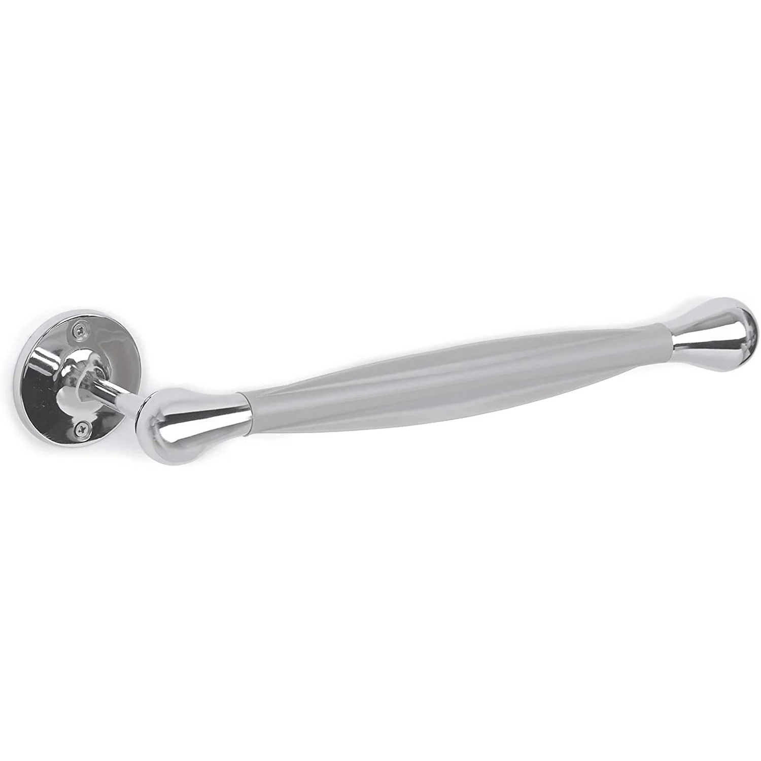 Umbra Tug Wall Mounted One-Handed Tear Paper Towel Holder, Chrome-Grey - Image 3