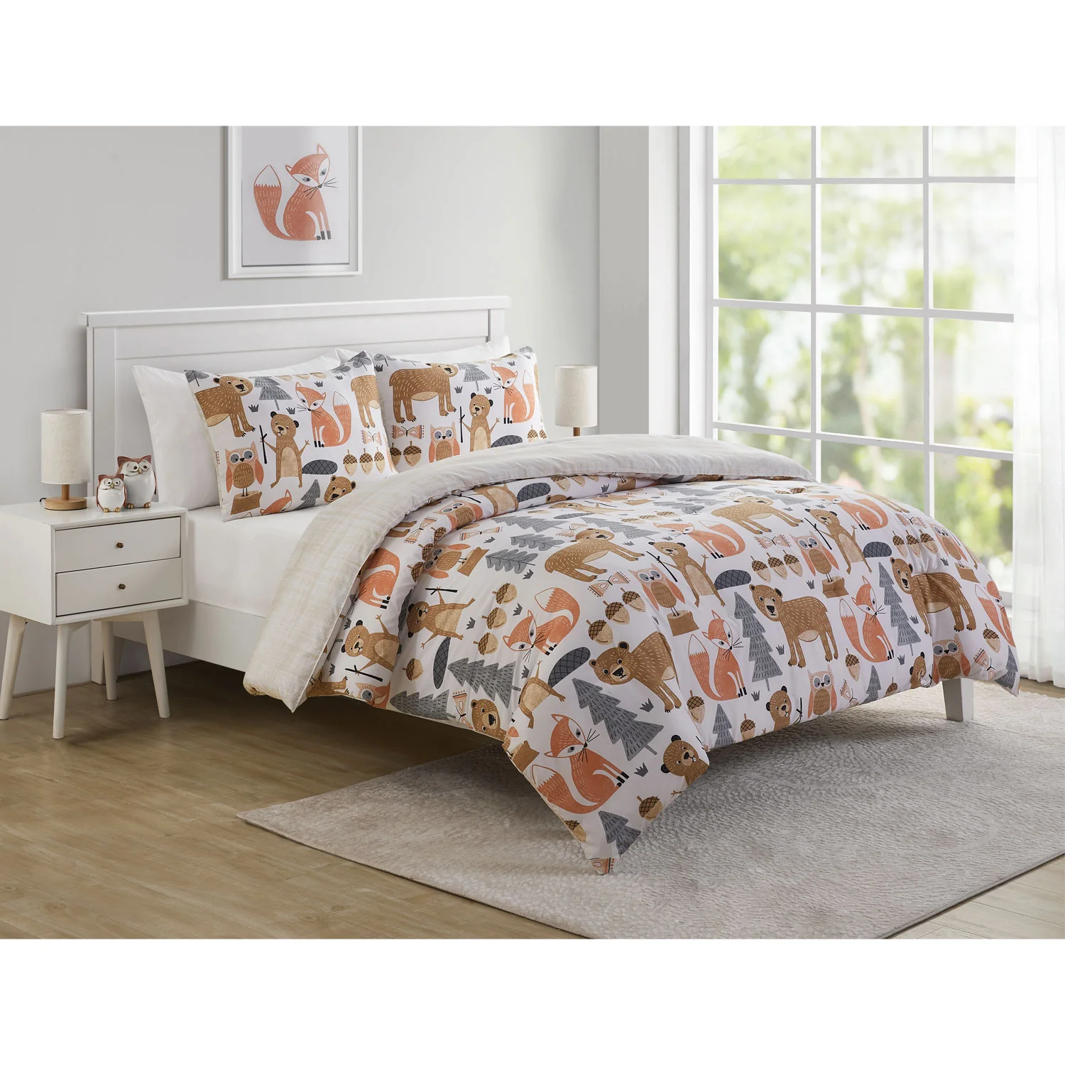 VCNY Home Little Campers Reversible Bedding Comforter Set - Image 2