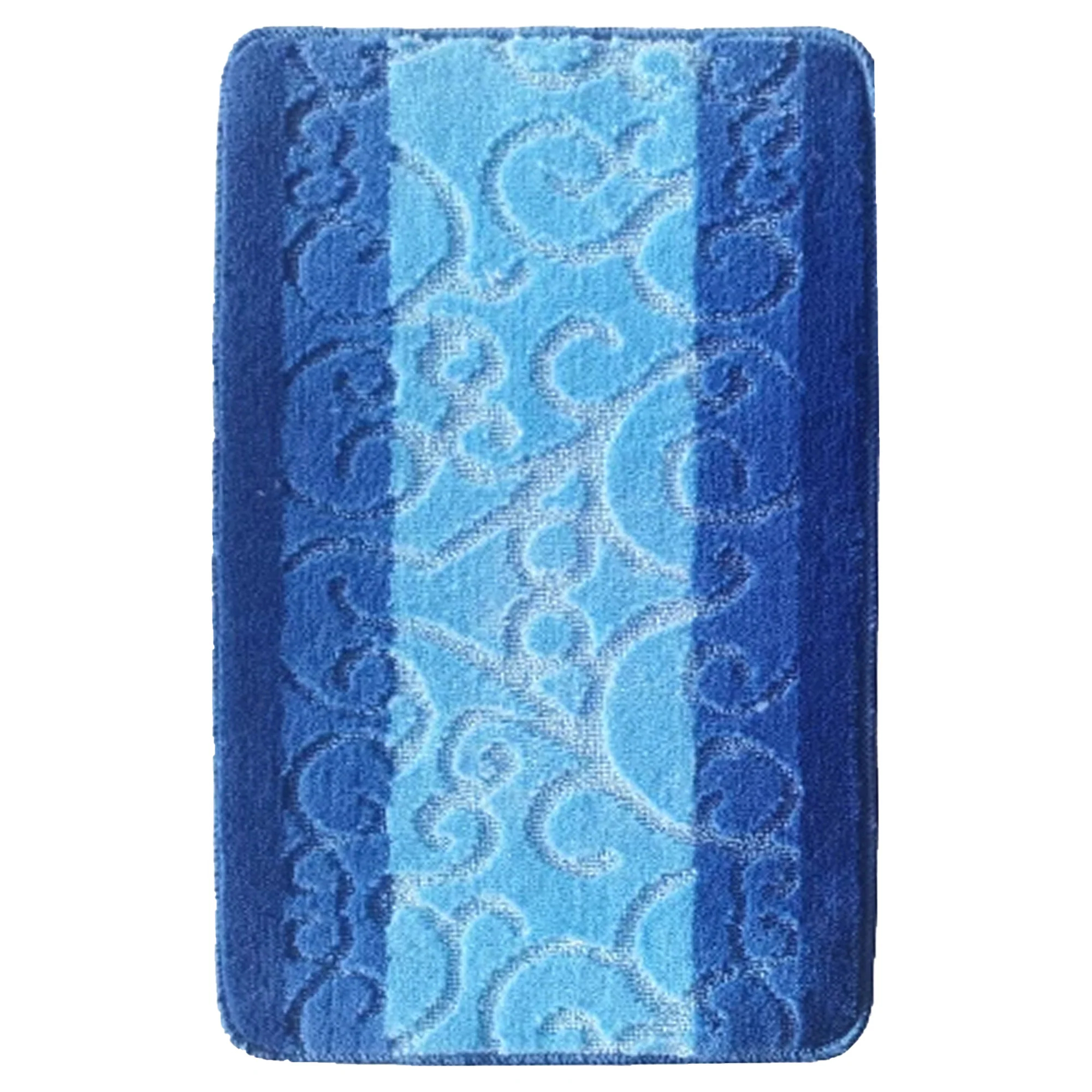 Vienna Scroll Two-Tone Non-Slip Soft Bath Rug, 18x30 Inches - Image 12