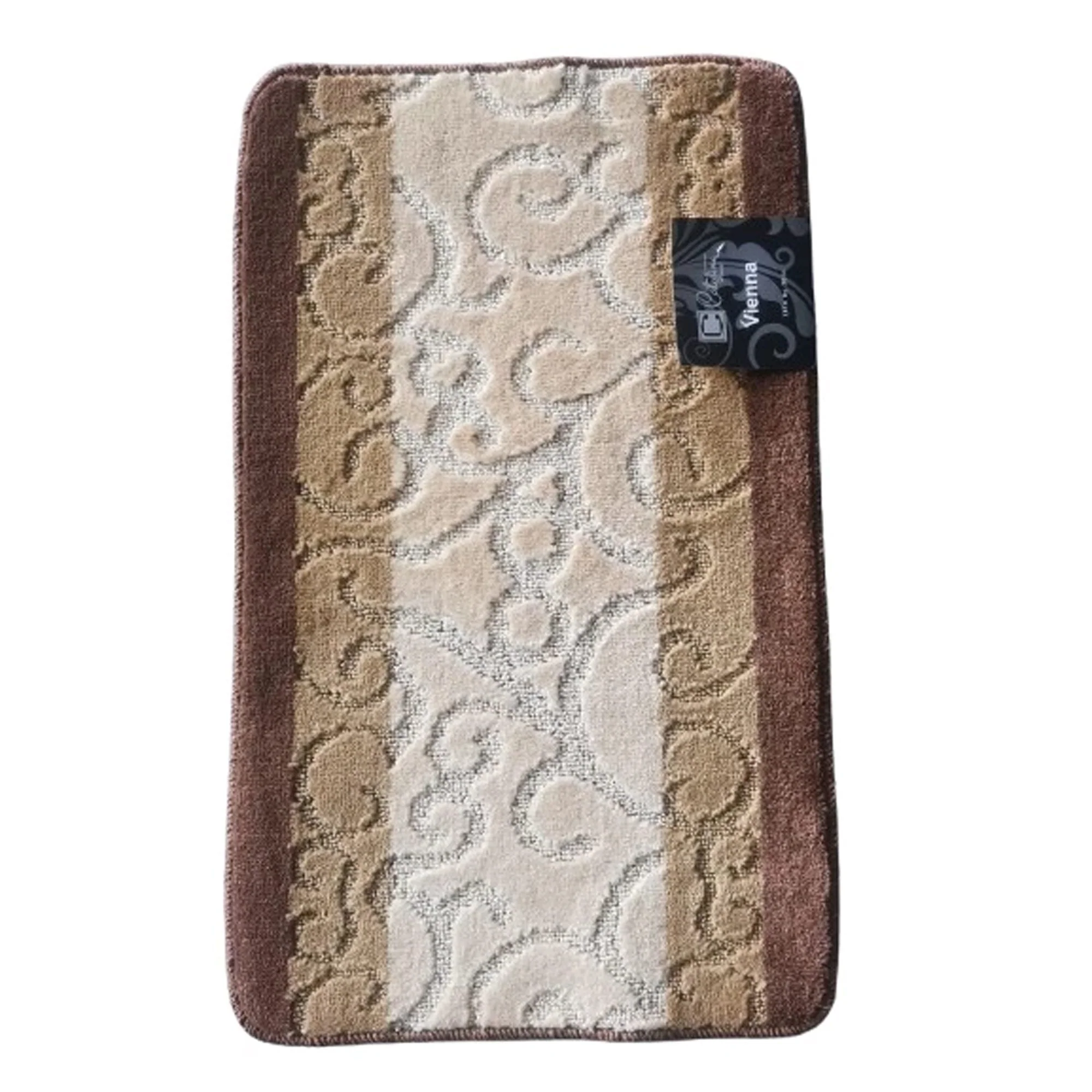 Vienna Scroll Two-Tone Non-Slip Soft Bath Rug, 18x30 Inches - Image 19