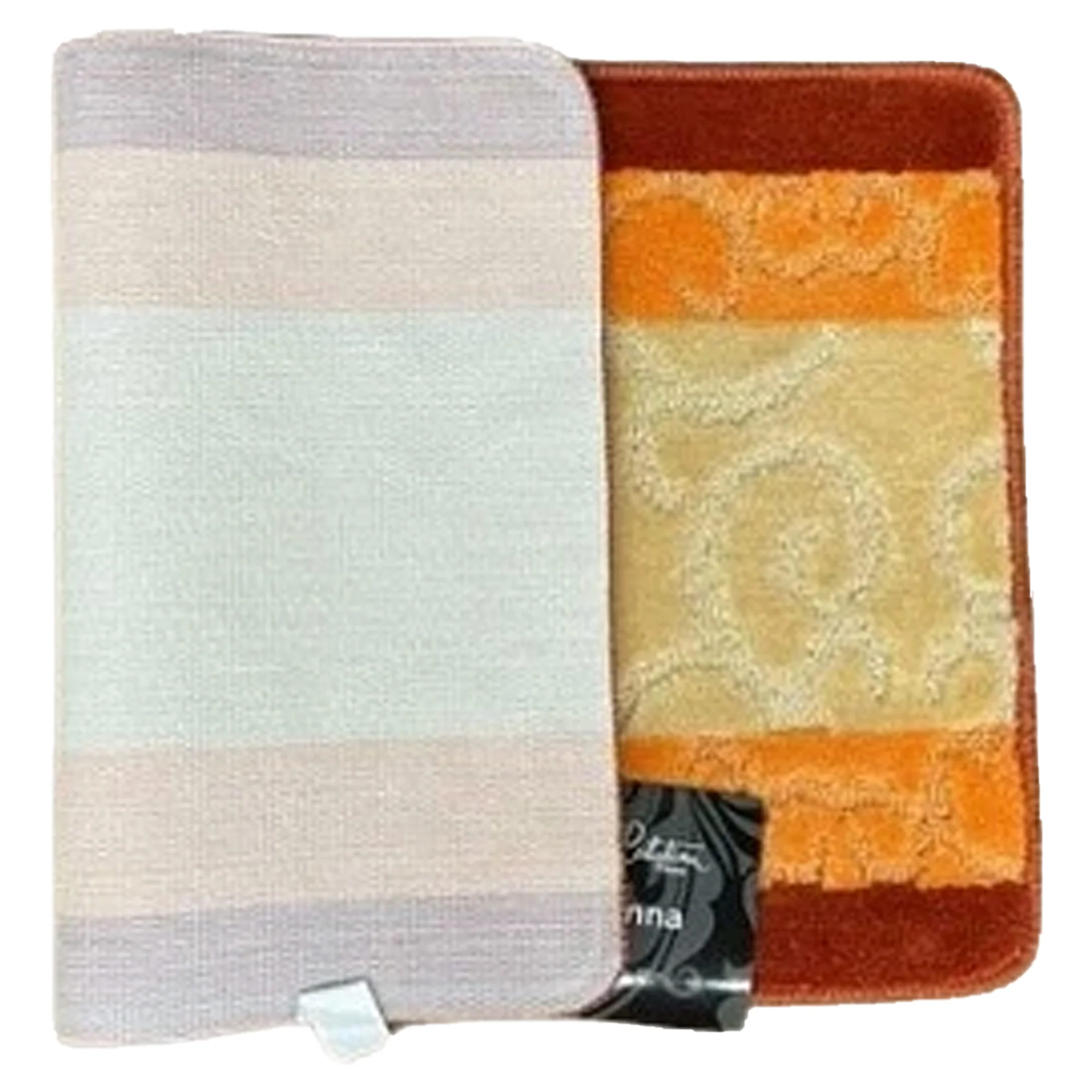 Vienna Scroll Two-Tone Non-Slip Soft Bath Rug, 18x30 Inches - Image 9