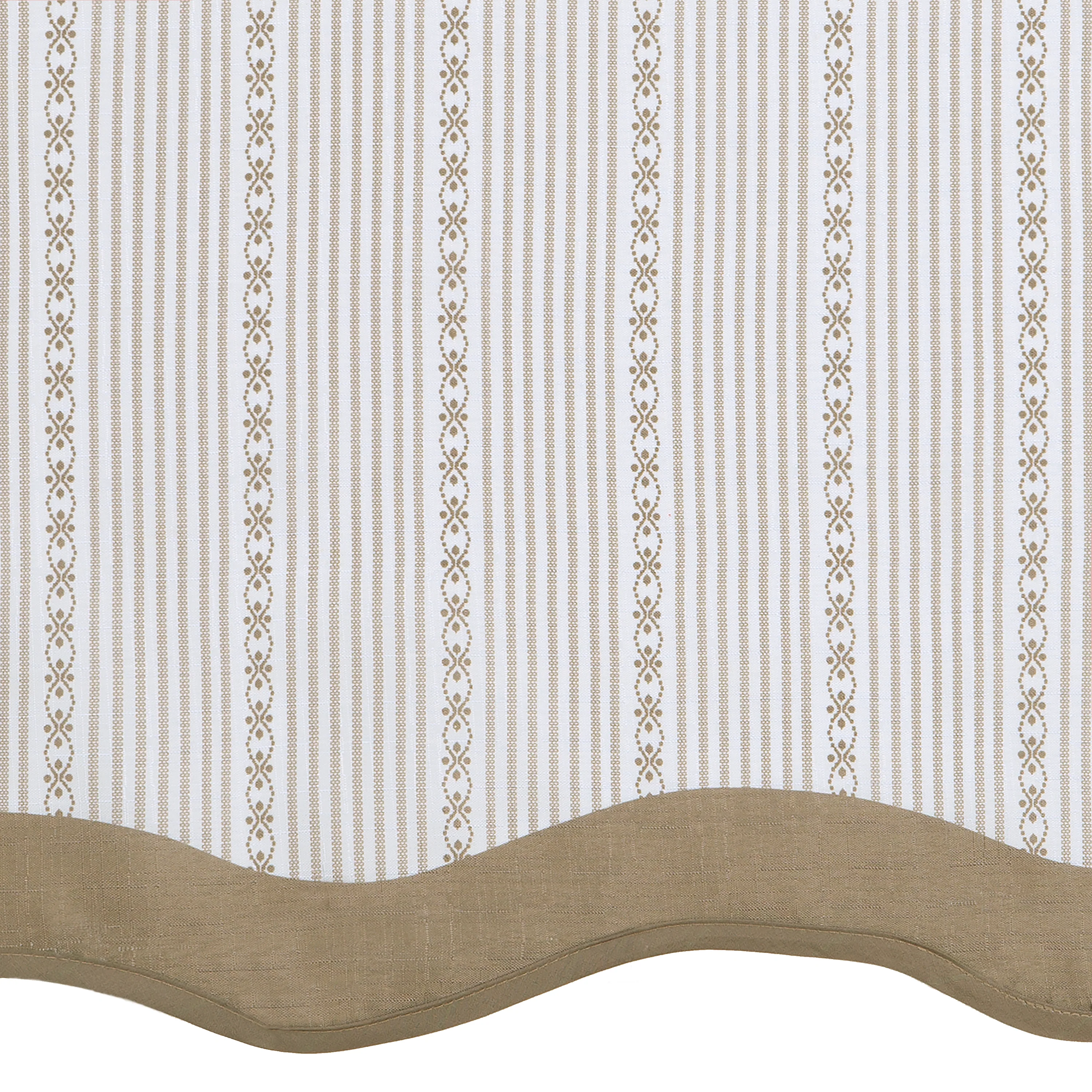 Westport Window Curtain Tier Pair and Valance Set - 58x24 - Taupe - Image 4