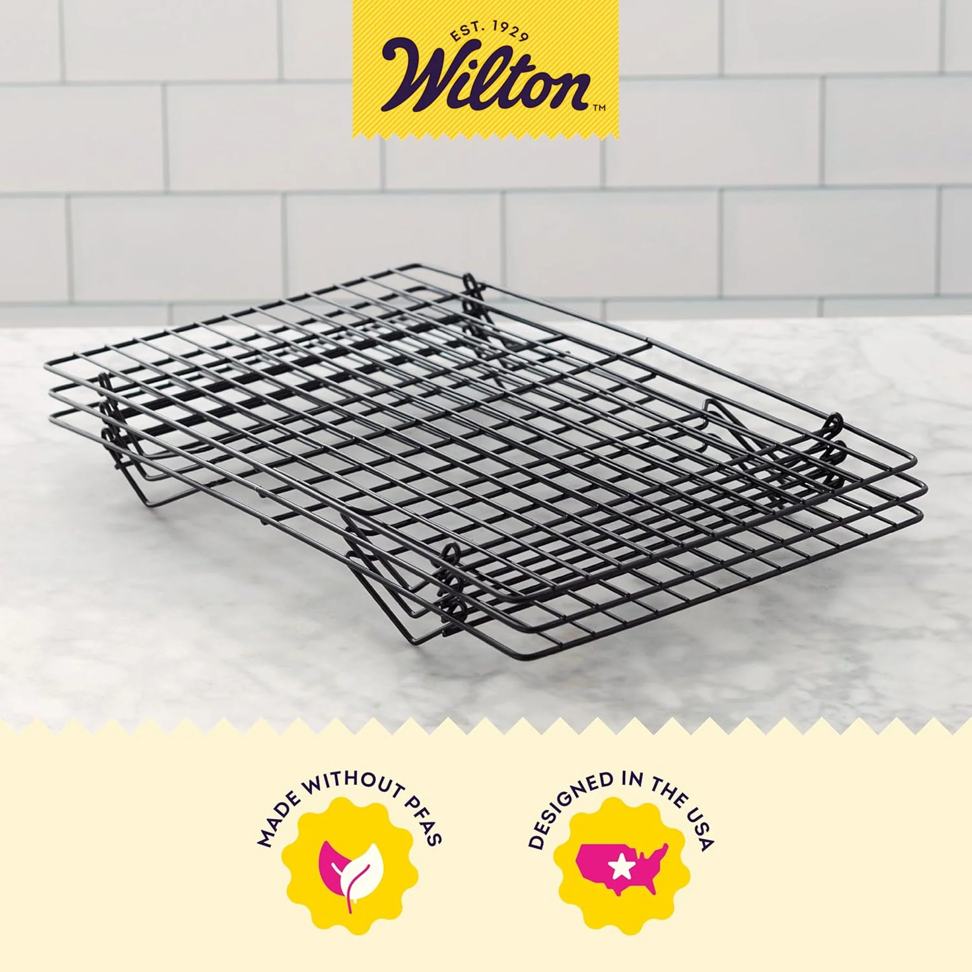 Wilton 3-Tier Excelle Elite Stacking Cooling Grid, 9.9x15.9 Inches - Image 4