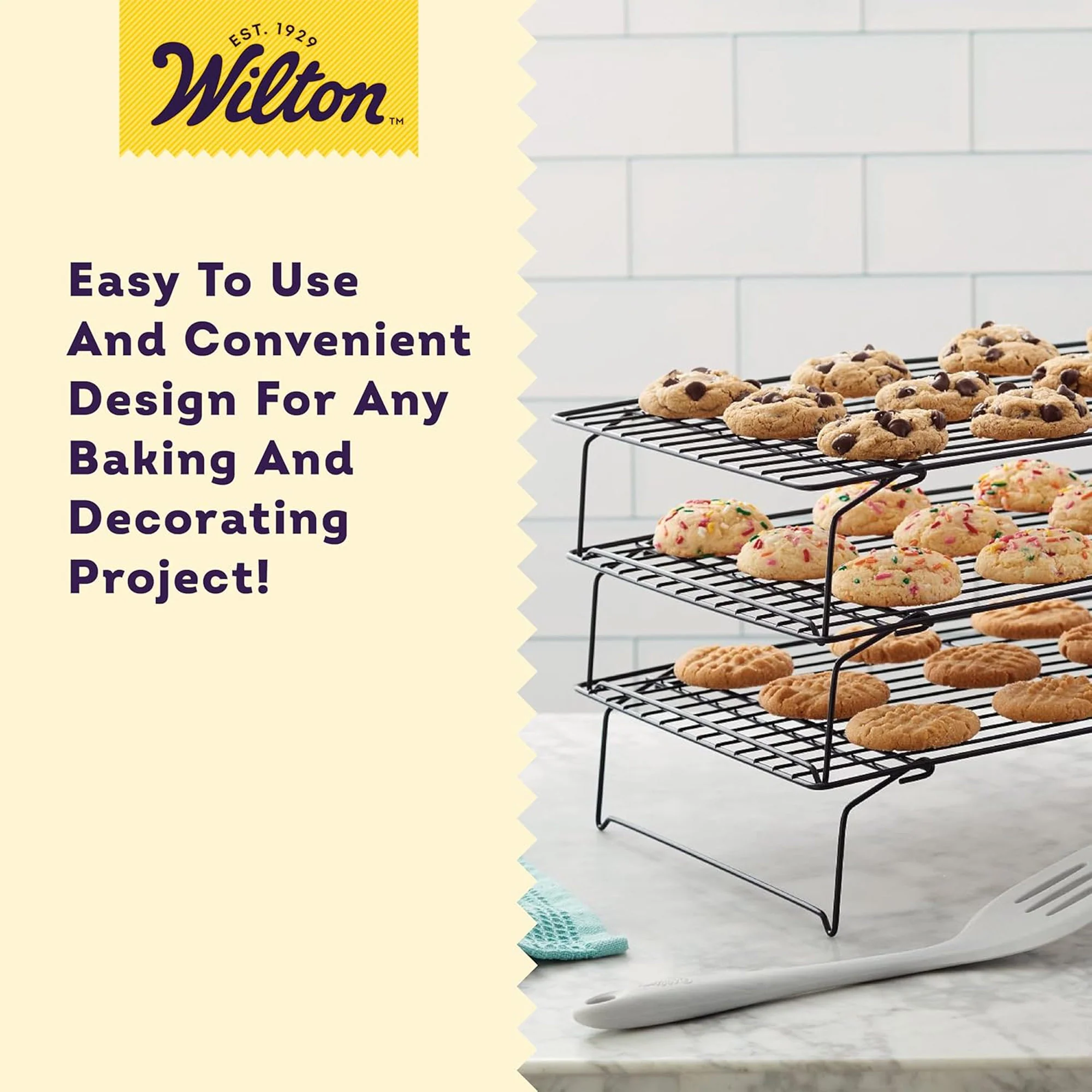 Wilton 3-Tier Excelle Elite Stacking Cooling Grid, 9.9x15.9 Inches - Image 5