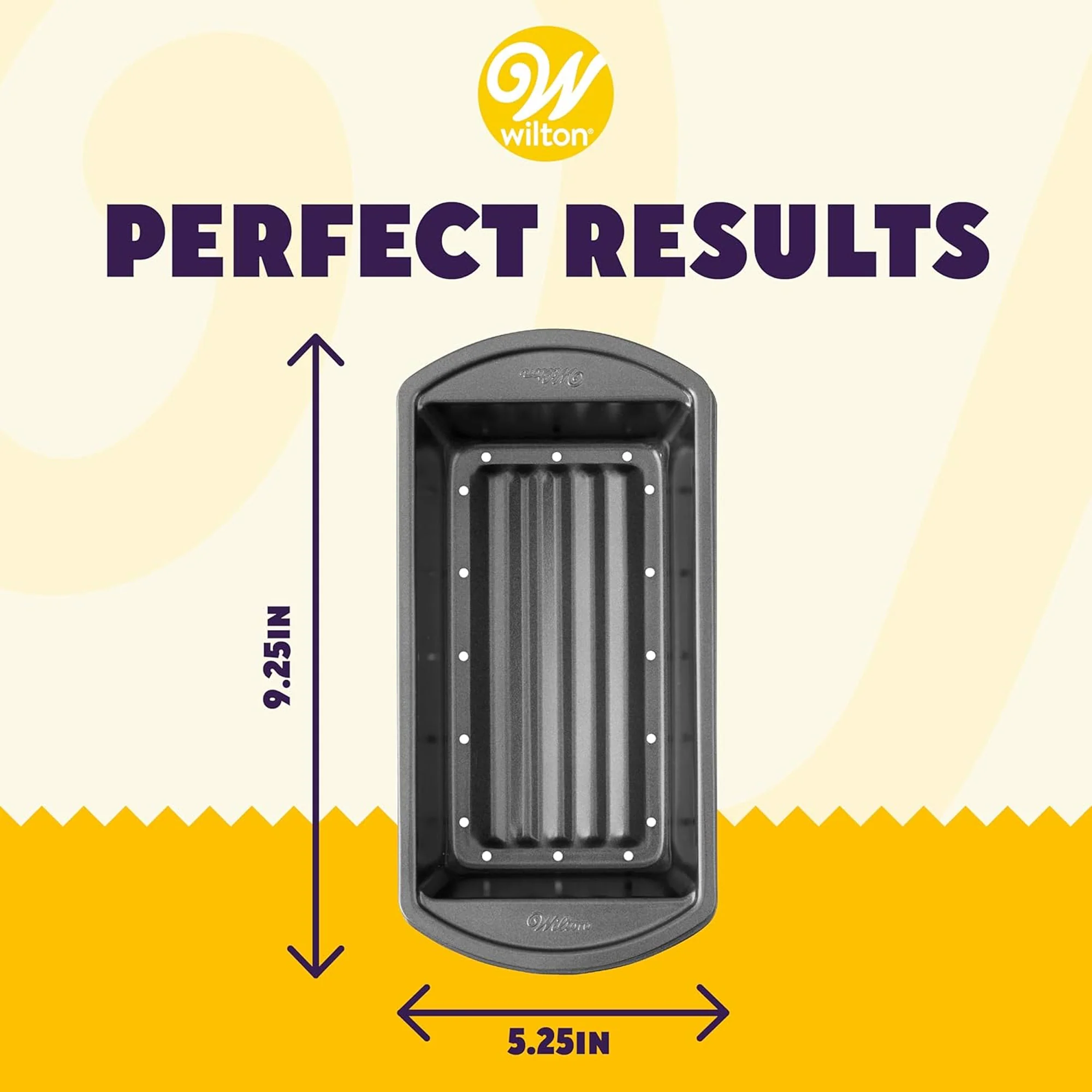 Wilton Perfect Result Premium Non-Stick Meatloaf Pan, 5.25x9.25 Inches - Image 3