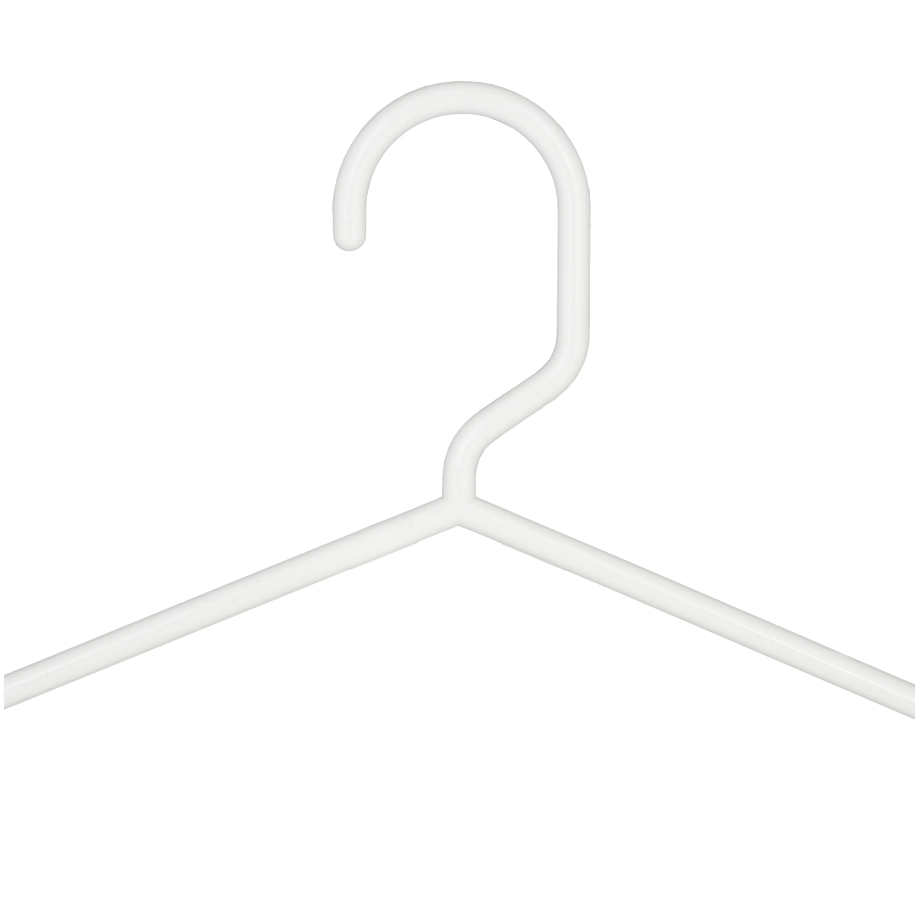 Woolite 6 Pack Plastic Hangers in White - Image 4