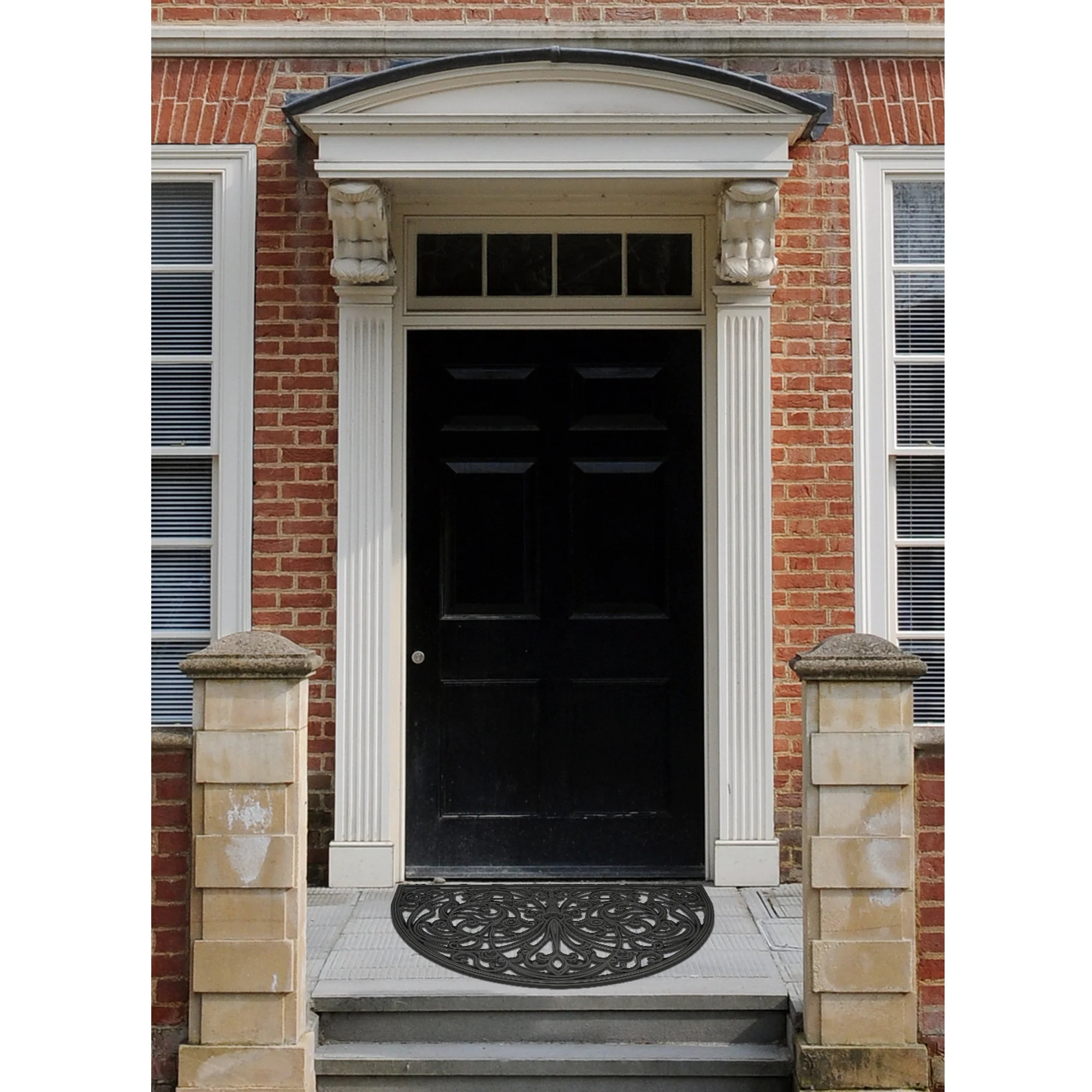 Wrought Iron Rubber Mat 18x30 - Ironworks - Image 2